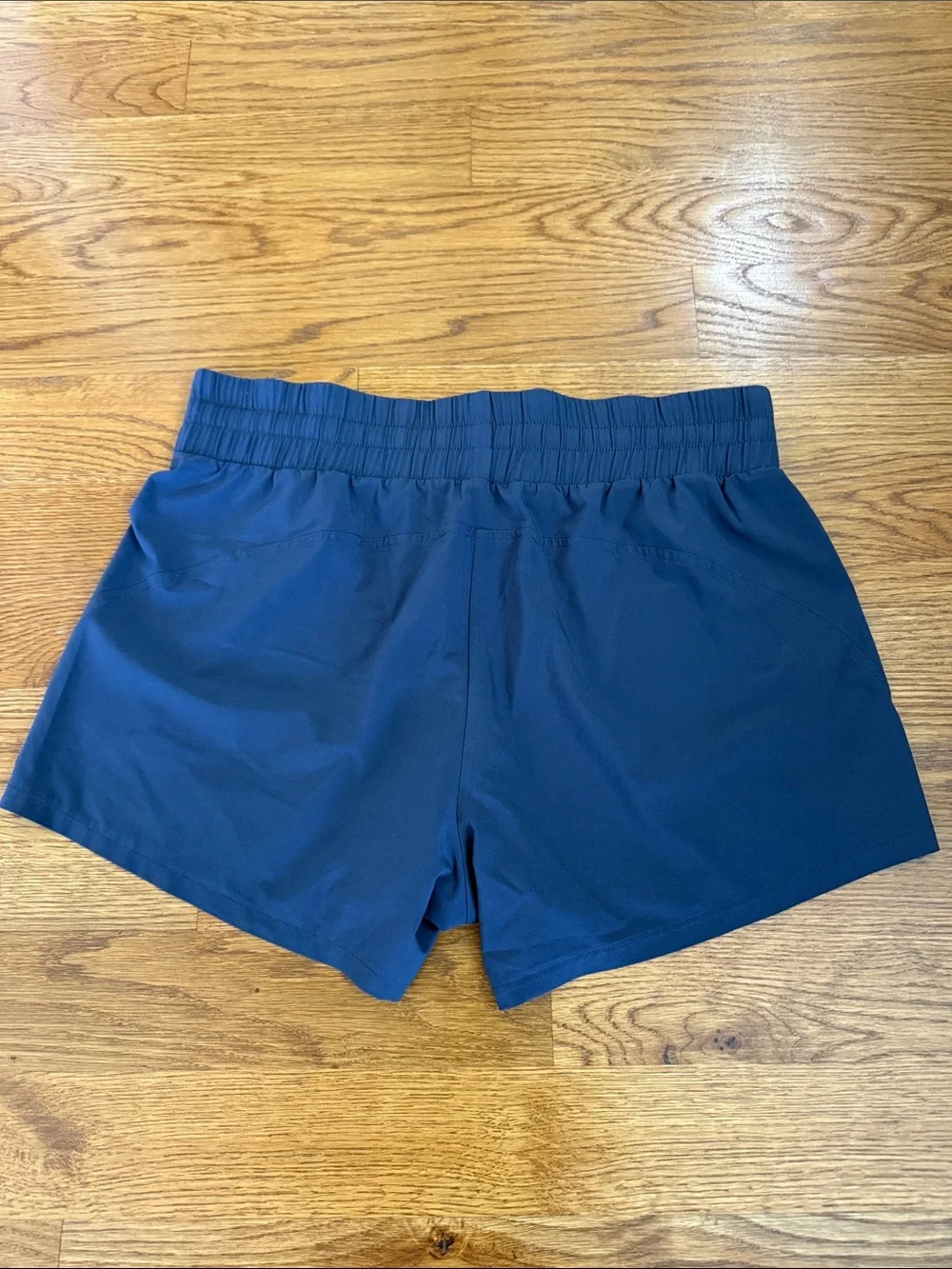All In Motion Athletic Running Shorts Women’s Large Navy Blue Zip Pocket - Picture 5 of 6